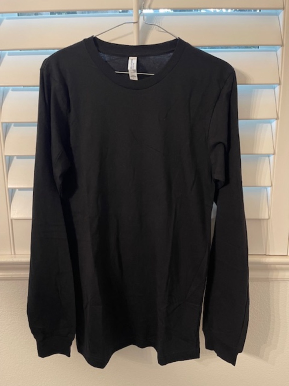Bella Canvas Black Long Sleeve T-Shirt Lot Of 3--NEW Men's Small